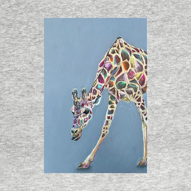 Colourful Giraffe by Merlinsmates